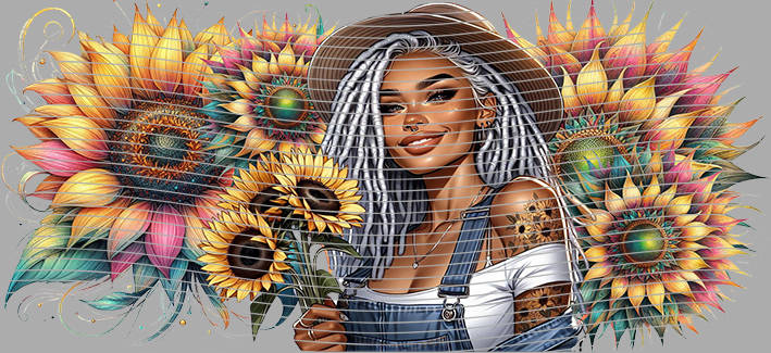 16oz Sunflower Girl-SU-367